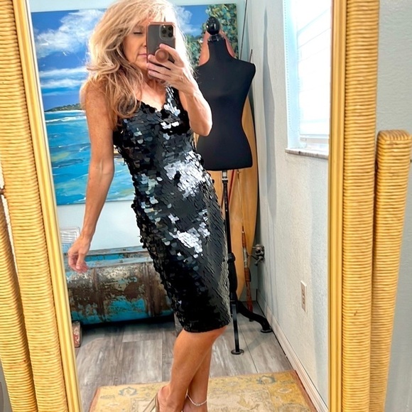 🖤VTG, Funky,Fun& SO Cool, Beaded Elastic Shoulder Straps, Low-Back, 12 - Picture 5 of 10